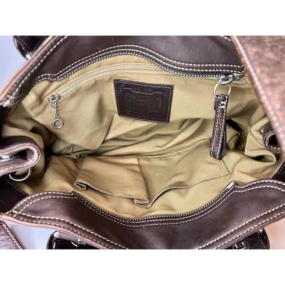 Coach brown leather #F10911 Soho Satchel - Picture 4 of 9
